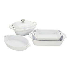 NEW Staub Ceramic - Mixed Baking Dish Sets 5-pc, Mixed Baking Dish Set#Pot9*